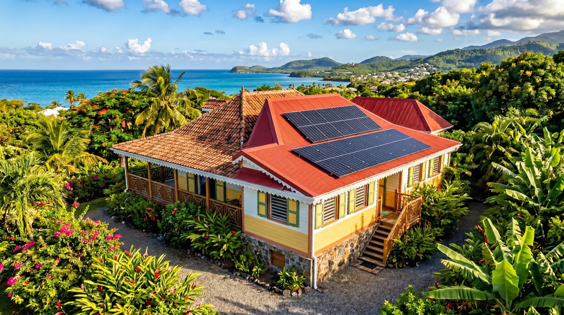 Panneaux solaires toiture Guadeloupe