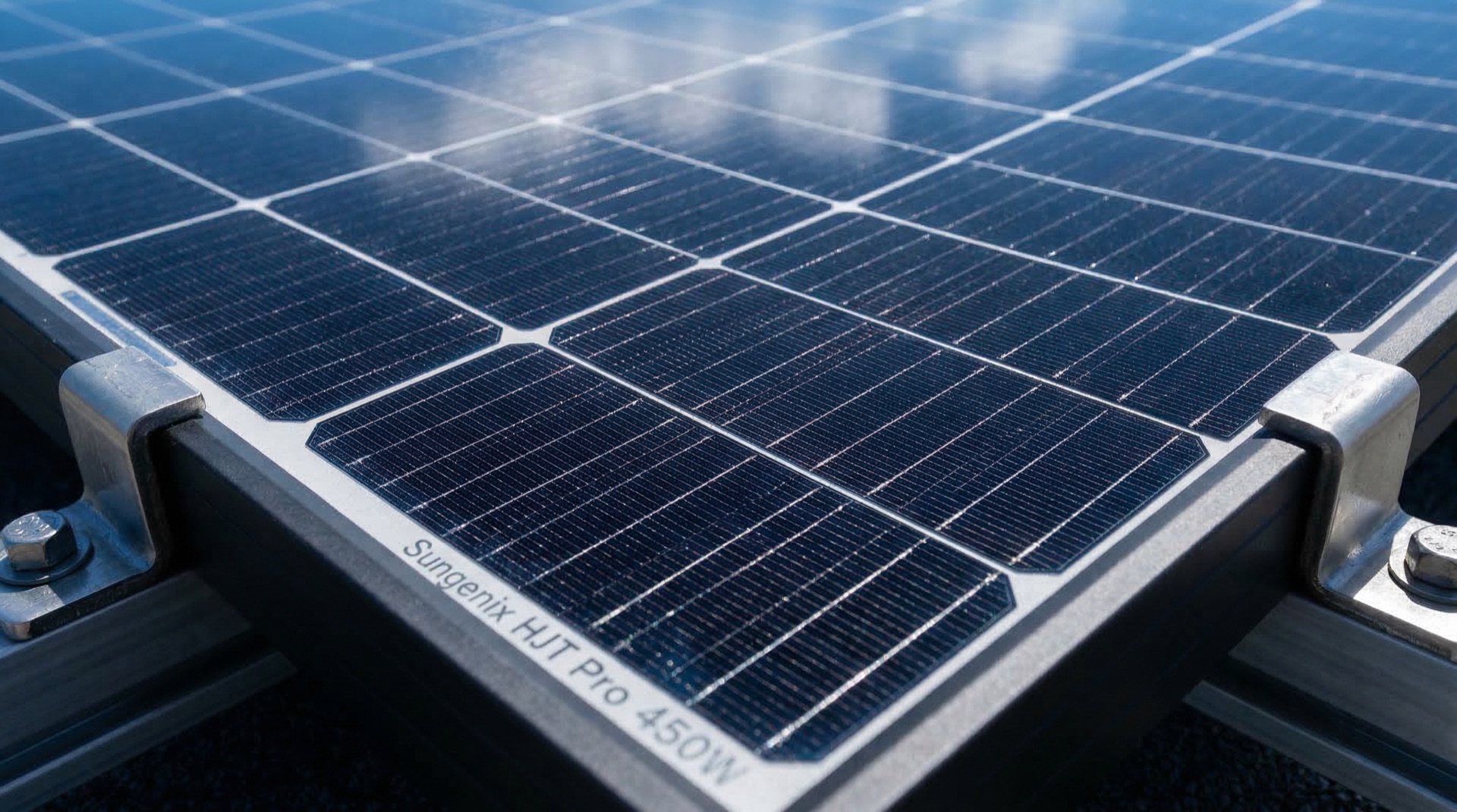 Panneau solaire gros plan